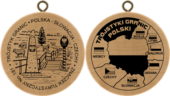 No. 181 - Trójstyk granic, Polska - Słowacja - Czechy No. 181 - Trójstyk granic, Polska - Słowacja - Czechy